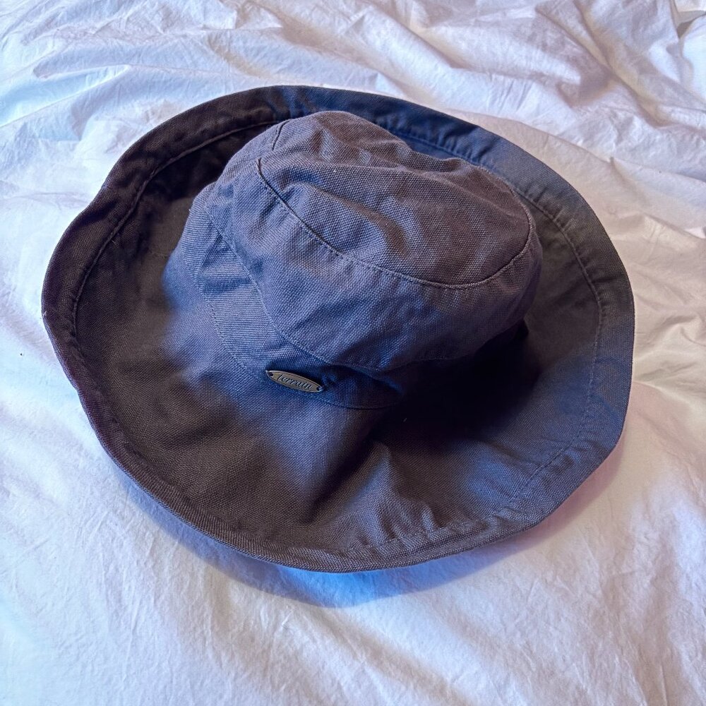 Grey Cotton Anthropology Crusher Hat